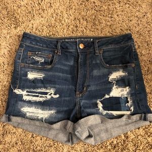 American Eagle Denim distressed shorts